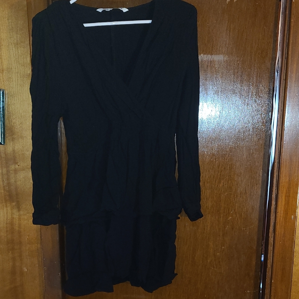 Elegant Black Long sleeveWomen's Dress